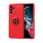 Pilanix Samsung Galaxy A23 Kılıf Yüzüklü Manyetik Ravel Silikon Kırmızı