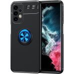 Pilanix Samsung Galaxy A23 Kılıf Yüzüklü Manyetik Ravel Silikon Mavi