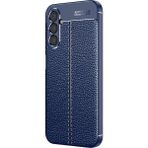 Pilanix Samsung Galaxy A24 Kılıf Deri Desenli Lux Niss Silikon - Lacivert