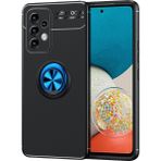 Pilanix Samsung Galaxy A33 5G Kılıf Yüzüklü Manyetik Ravel Sİlikon Mavi