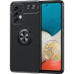 Pilanix Samsung Galaxy A33 5G Kılıf Yüzüklü Manyetik Ravel Sİlikon Siyah