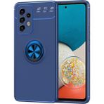 Pilanix Samsung Galaxy A53 Kılıf Yüzüklü Manyetik Ravel Silikon Lacivert