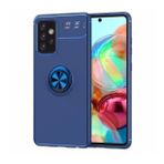Pilanix Samsung Galaxy A72 Kılıf Yüzüklü Manyetik Ravel Silikon Lacivert