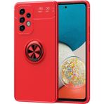 Pilanix Samsung Galaxy A73 Kılıf Yüzüklü Manyetik Ravel Silikon Mavi