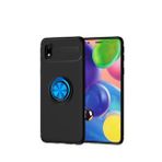 Pilanix Samsung Galaxy M01 Core Kılıf Yüzüklü Manyetik Ravel Silikon Mavi