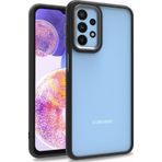 Pilanix Samsung Galaxy M23 Silikon Kenarlı Arkası Şeffaf F Kılıf