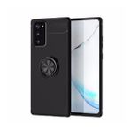Pilanix Samsung Galaxy Note 20 Kılıf Yüzüklü Manyetik Ravel Silikon Siyah