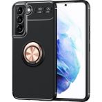 Pilanix Samsung Galaxy S22 Plus Kılıf Yüzüklü Manyetik Ravel Silikon - Rose Gold