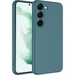 Pilanix Samsung Galaxy S23 Plus Kılıf Içi Süet Renkli Mara Lansman Silikon - Yeşil