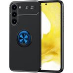Pilanix Samsung Galaxy S23 Plus Kılıf Yüzüklü Manyetik Ravel Silikon - Mavi