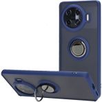 Pilanix Tecno Spark 20 Pro Plus Kılıf Kamera Korumalı Yüzüklü Manyetik Standlı Arkası Buzlu Iring Kapak - Lacivert