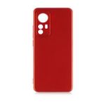 Pilanix Xiaomi 12 Kılıf Ultra İnce Mat Silikon Kırmızı