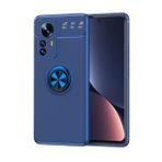 Pilanix Xiaomi 12 Pro Kılıf Yüzüklü Manyetik Ravel Silikon Lacivert