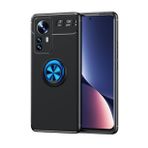 Pilanix Xiaomi 12 Pro Kılıf Yüzüklü Manyetik Ravel Silikon Mavi