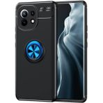 Pilanix Xiaomi M11 Kılıf Yüzüklü Manyetik Ravel Silikon - Mavi - Mi 11