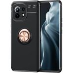Pilanix Xiaomi M11 Kılıf Yüzüklü Manyetik Ravel Silikon - Rose Gold - Mi 11