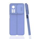 Pilanix Xiaomi Mi 10T Pro Kılıf Deri Desenli Kamera Korumalı Sürgülü Niss Silikon Mor
