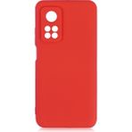 Pilanix Xiaomi Mi 10T Pro Kılıf Kamera Korumalı İçi Süet Mara Lansman Silikon Kırmızı