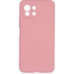 Pilanix Xiaomi Mi 11 Lite Kılıf Kamera Korumalı İçi Süet Mara Lansman Silikon Pembe