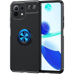 Pilanix Xiaomi Mi 11 Lite Kılıf Yüzüklü Manyetik Ravel Silikon Mavi