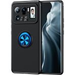 Pilanix Xiaomi Mi 11 Ultra Yüzüklü Manyetik Ravel Silikon Kılıf - Mavi
