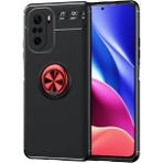 Pilanix Xiaomi Mi 11i Kılıf Yüzüklü Manyetik Ravel Silikon - Siyah - Kırmızı - Mi 11İ