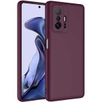 Pilanix Xiaomi Mi 11T Kılıf Içi Süet Renkli Mara Lansman Silikon - Bordo