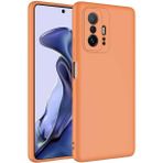 Pilanix Xiaomi Mi 11T Kılıf Içi Süet Renkli Mara Lansman Silikon - Turuncu