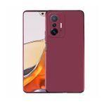 Pilanix Xiaomi Mi 11T Kılıf Ultra İnce Mat Silikon Bordo