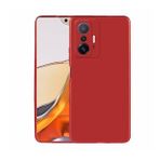Pilanix Xiaomi Mi 11T Kılıf Ultra İnce Mat Silikon Kırmızı