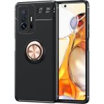 Pilanix Xiaomi Mi 11T Kılıf Yüzüklü Manyetik Ravel Silikon - Rose Gold