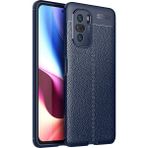 Pilanix Xiaomi Mi 11X Kılıf Deri Desenli Lux Niss Silikon Lacivert