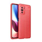 Pilanix Xiaomi Mi 11X Pro Kılıf Deri Desenli Lux Niss Silikon Kırmızı