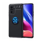 Pilanix Xiaomi Mi 11X Pro Kılıf Yüzüklü Manyetik Ravel Silikon Mavi