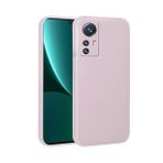 Pilanix Xiaomi Mi 12 Lite Kılıf Kamera Korumalı İnce Mat Silikon Rose Gold