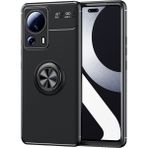 Pilanix Xiaomi Mi 13 Lite Kılıf Yüzüklü Manyetik Ravel Silikon - Siyah - Xiaomi 13 Lite
