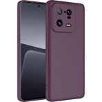 Pilanix Xiaomi Mi 13 Pro Kılıf Kamera Korumalı Renkli Içi Süet Mara Lansman Silikon - Bordo