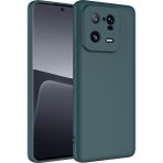 Pilanix Xiaomi Mi 13 Pro Kılıf Kamera Korumalı Renkli Içi Süet Mara Lansman Silikon - Yeşil