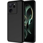 Pilanix Xiaomi Mi 13T Pro Kılıf Kamera Korumalı Renkli Içi Süet Lansman Silikon - Siyah - Xiaomi 13T Pro