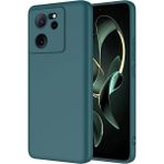 Pilanix Xiaomi Mi 13T Pro Kılıf Kamera Korumalı Renkli Içi Süet Lansman Silikon - Yeşil - Xiaomi 13T Pro
