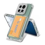 Pilanix Xiaomi Mi 14 Kılıf Ultra Korumalı Kamera Korumalı Kart Koymalı Şeffaf G-Kart Silikon