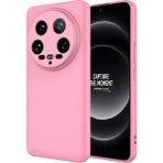 Pilanix Xiaomi Mi 14 Ultra Kılıf Kamera Korumalı Içi Süet Renkli Lansman Silikon - Pembe