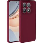 Pilanix Xiaomi Mi 14T Kılıf Kamera Korumalı Renkli Içi Süet Lansman Silikon - Bordo