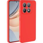 Pilanix Xiaomi Mi 14T Kılıf Kamera Korumalı Renkli Içi Süet Lansman Silikon - Kırmızı
