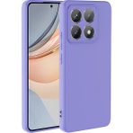 Pilanix Xiaomi Mi 14T Pro Kılıf Kamera Korumalı Içi Süet Renkli Lansman Silikon - Mor