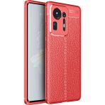 Pilanix Xiaomi Mi Mix 4 Kılıf Deri Desenli Lux Niss Silikon - Kırmızı