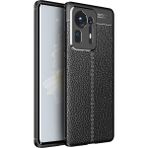 Pilanix Xiaomi Mi Mix 4 Kılıf Deri Desenli Lux Niss Silikon - Siyah