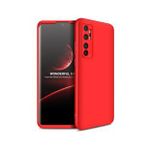 Pilanix Xiaomi Mi Note 10 Lite Kılıf 3 Parça 360 Zore Ays Kapak Kırmızı
