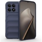 Pilanix Xiaomi Poco F8 Pro Kılıf Kamera Korumalı Içi Süet Oyuk Desenli Lux Etnik Silikon - Lacivert