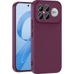 Pilanix Xiaomi Poco F8 Ultra Kılıf Kamera Korumalı Mat Içi Süet Lansman Silikon - Bordo